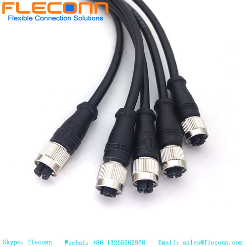 Câble Ethernet M12 8 Pos femelle codé X vers RJ45