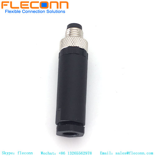 Connecteur assemblé mâle M8 à 3 broches