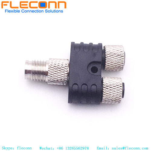 Connecteur M8 4P type Y mâle à femelle