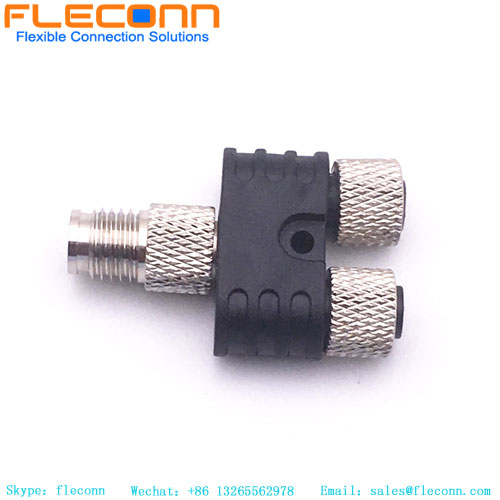 Connecteur M8 4P type Y mâle à femelle