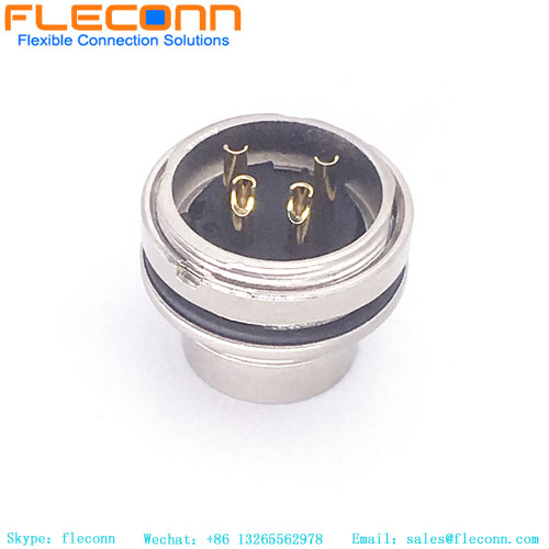 Connecteur mâle à montage sur panneau M16 à 4 broches