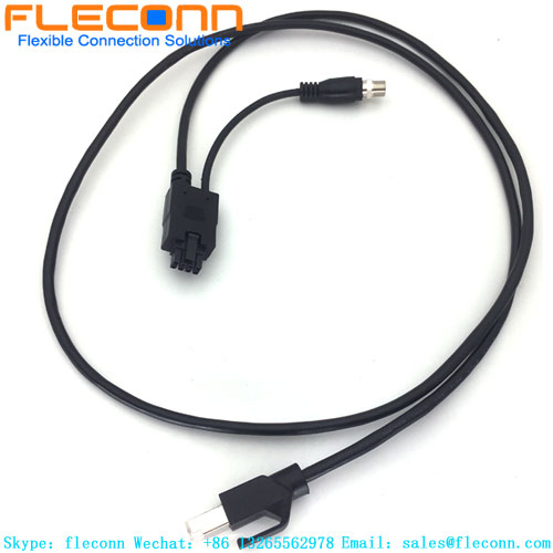 Câble de faisceau de câbles femelle Molex, pas de 3,5 mm, 8 broches vers RJ45
