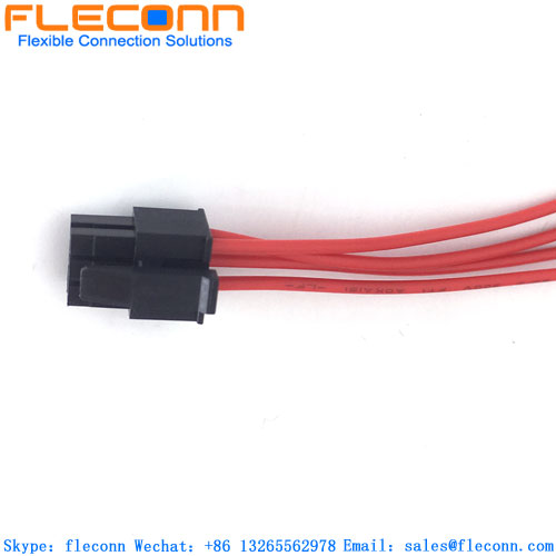 Faisceau de câblage de connecteur à 6 broches TE 794617-6 au pas de 3,0 mm