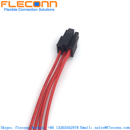 Faisceau de câblage de connecteur à 6 broches TE 794617-6 au pas de 3,0 mm