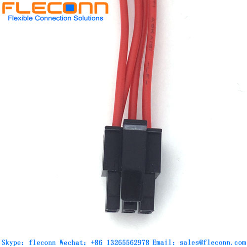 Faisceau de câblage de connecteur à 6 broches TE 794617-6 au pas de 3,0 mm