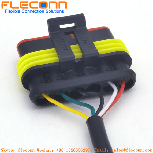 282403-1 TE Amp Super Seal série 1.5 câble femelle étanche connecteur automatique 6 broches