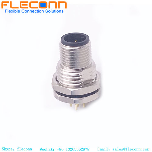 Connecteur à montage sur panneau PCB M12