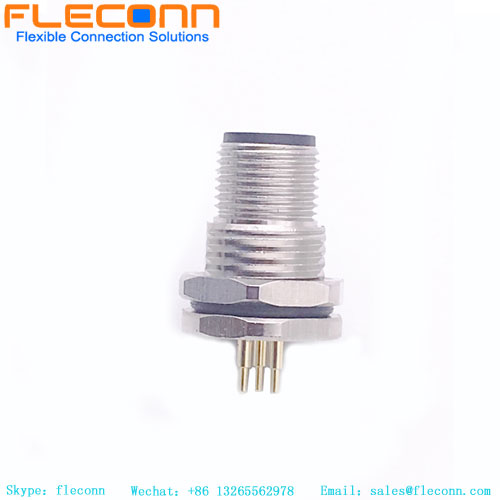 Connecteur à montage sur panneau PCB M12