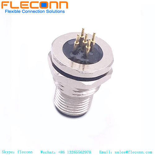 Connecteur à montage sur panneau PCB M12