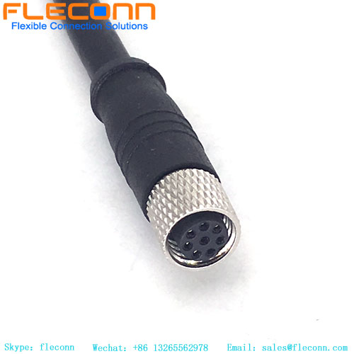 M8 4 pin 5 pin 6 pin 8 pin Female Cable assembly