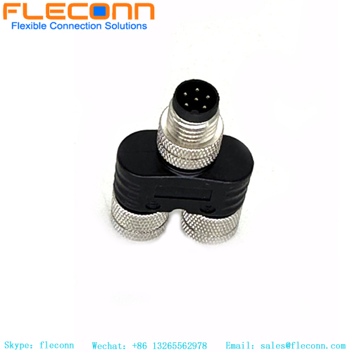 Répartiteur de type Y M12 à 6 broches