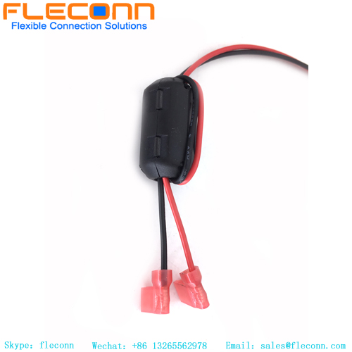 Harnais de bornes rouge et noir personnalisé KK396 2p avec anneau magnétique