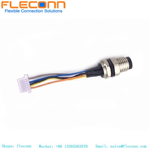 Faisceau de câbles de connecteur à montage arrière M8 personnalisé