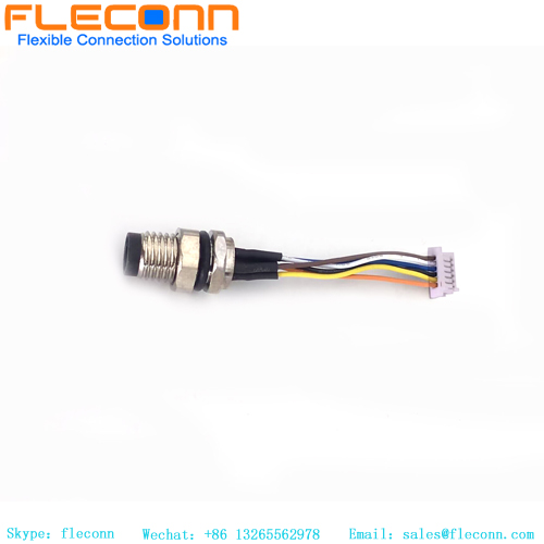 Faisceau de câbles de connecteur à montage arrière M8 personnalisé