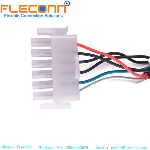 Faisceau de câbles de connecteur personnalisé TE MATE-N-LOK série 640585-1, 6 broches