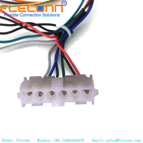 Faisceau de câbles de connecteur personnalisé TE MATE-N-LOK série 640585-1, 6 broches