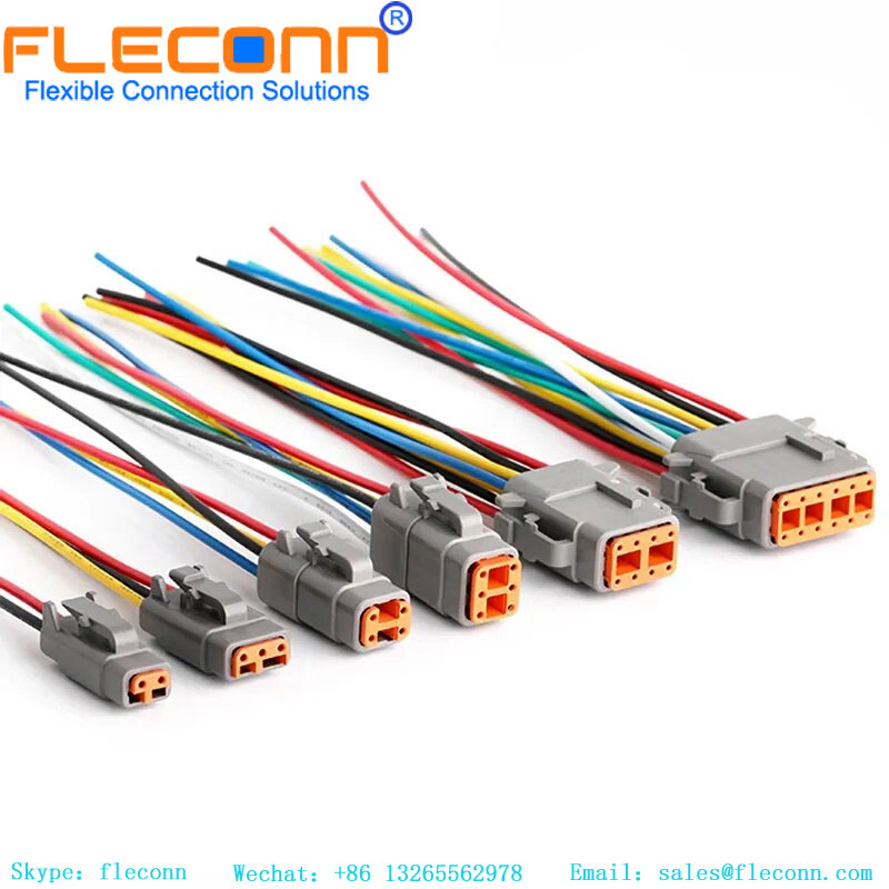 Deutsch DTM série 12 broches mâle femelle automobile connecteur étanche scellé faisceau de câbles prise DTM06-12S DTM04-12P