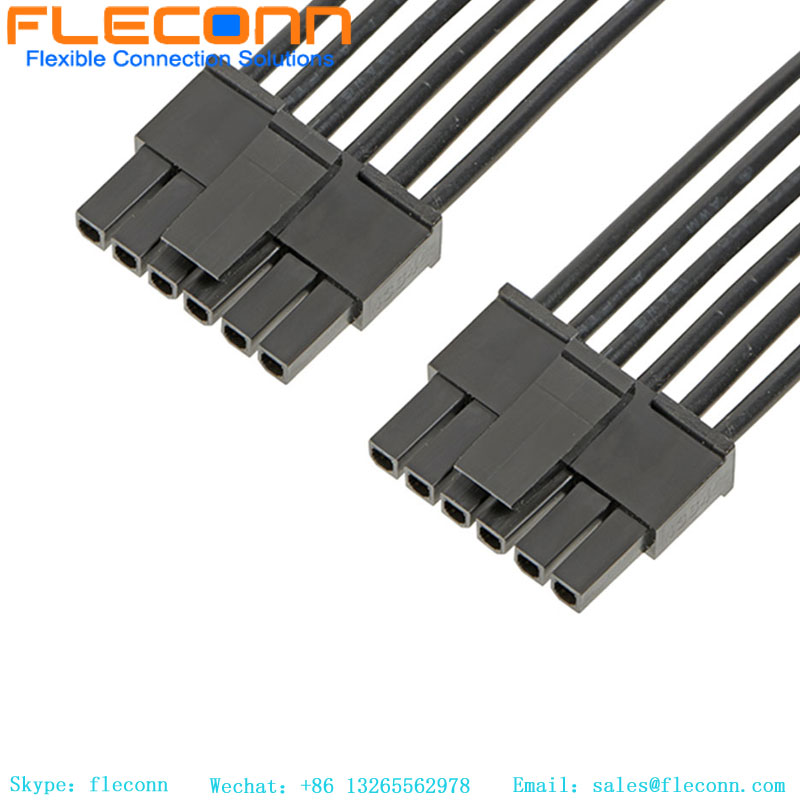 Faisceau de câbles surmoulé personnalisé Micro-Fit 43025-0500 d'assemblage de câbles Molex
