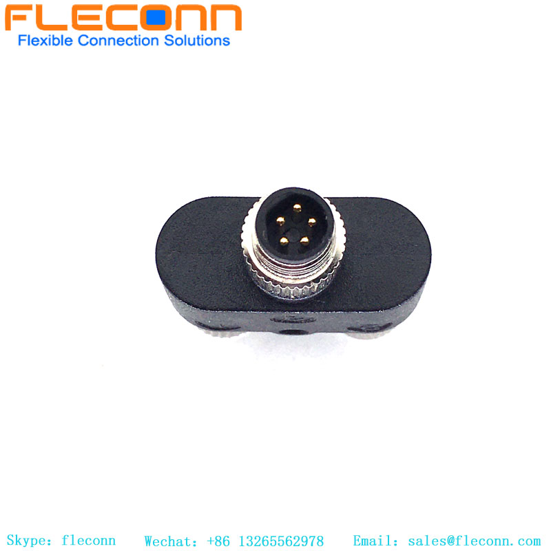 Connecteur M8 Y Type 3 broches mâle à double séparateur femelle