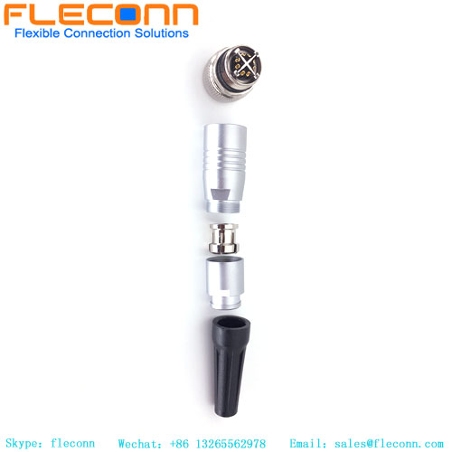 Connecteur à coque métallique femelle M12 à 8 broches codé X