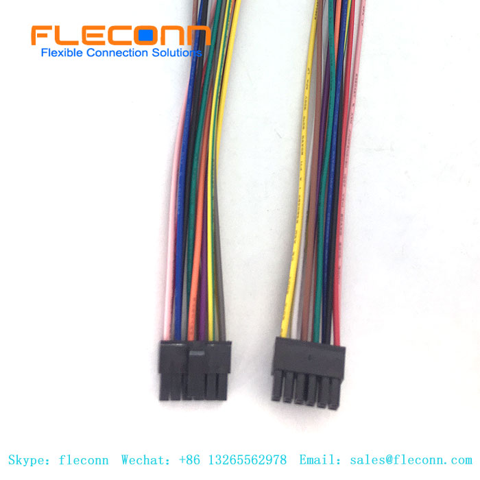 Harnais de fil de câble femelle Micro Fit 3,0 Molex 43025 12 broches à pas 3,0