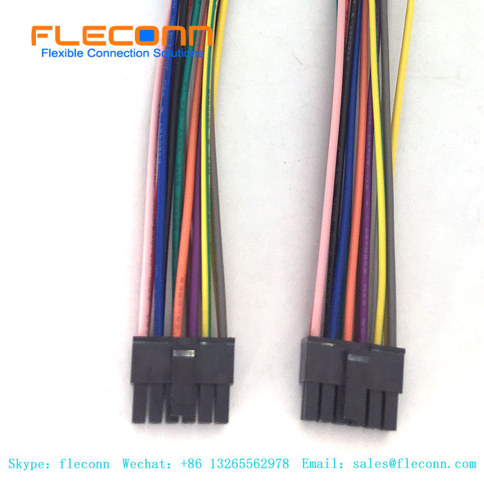 Harnais de fil de câble femelle Micro Fit 3,0 Molex 43025 12 broches à pas 3,0