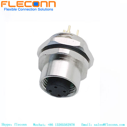 Connecteur à montage sur panneau M12