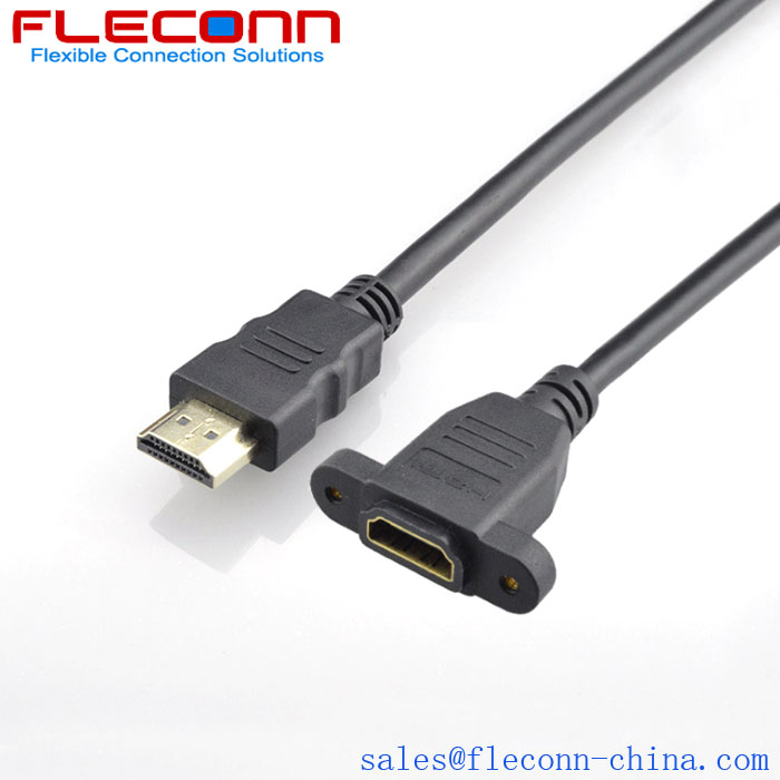Câble d'extension d'oreille HDMI mâle à femelle