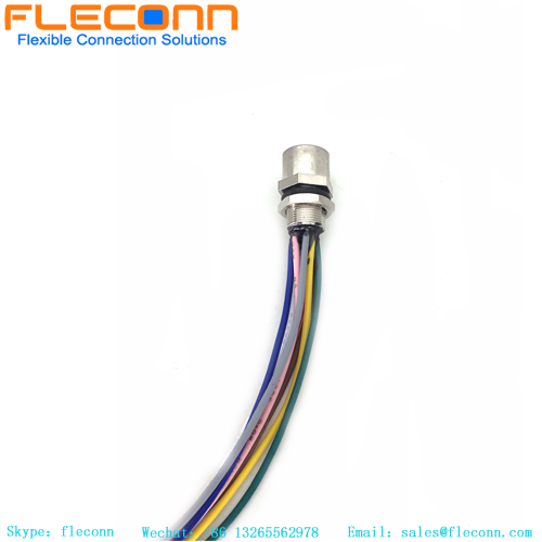 Faisceau de câbles de connecteur femelle pour montage sur panneau, code A, M12, 8 broches