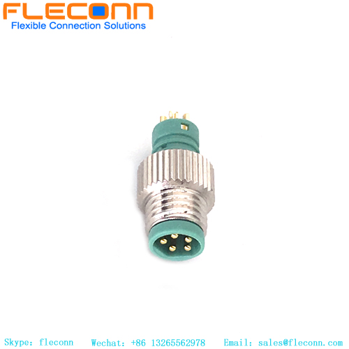 Connecteur moulé M8 mâle 5 broches code B