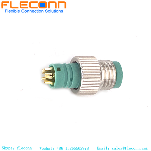 Connecteur moulé M8 mâle 5 broches code B