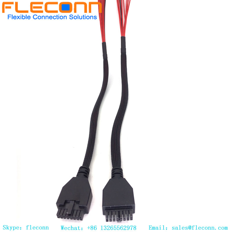 Faisceau de câbles surmoulé personnalisé Micro-Fit 43025-0500 d'assemblage de câbles Molex