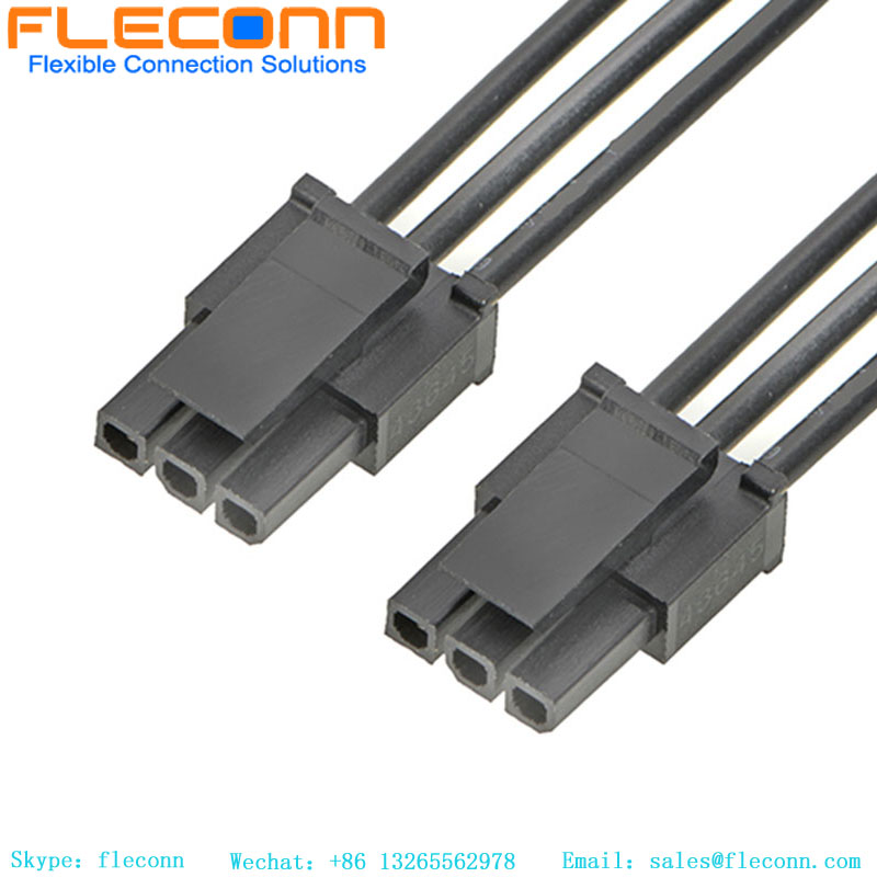 Faisceau de câbles surmoulé personnalisé Micro-Fit 43025-0500 d'assemblage de câbles Molex