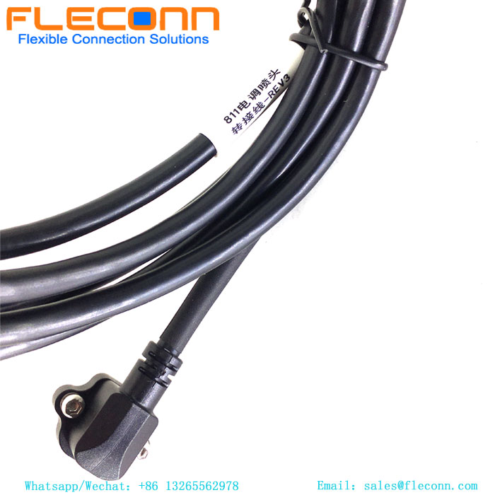 Connecteur M12 A code 5 pôles pour montage sur panneau arrière avec fil pour l'automatisation d'usine